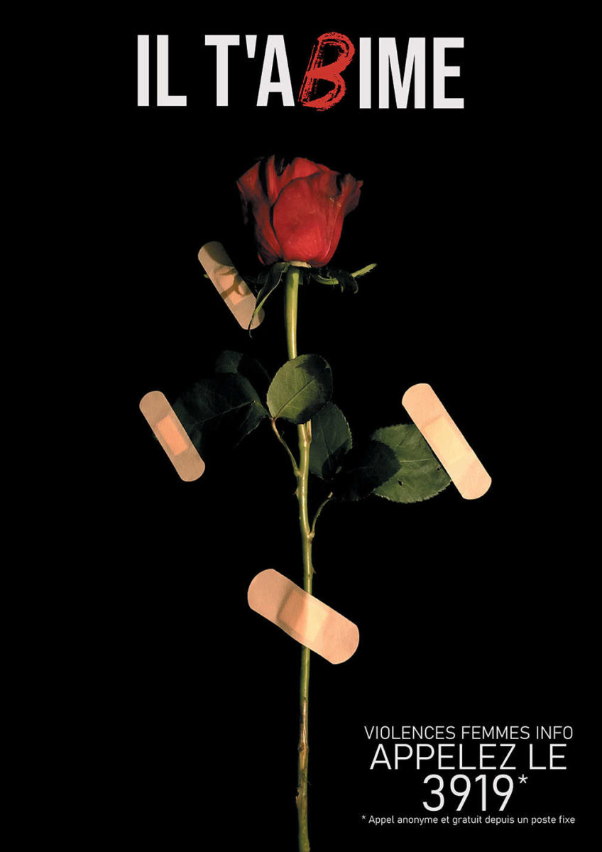 Affiche de sensibilisation aux violences conjugales